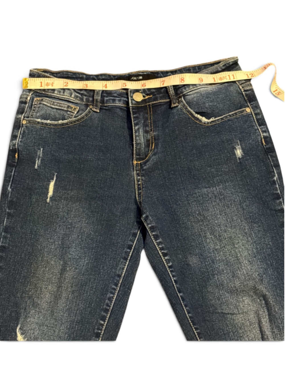 Joe's Jeans Distressed Ankle Jeans Blue Size 16 - Picture 3 of 6